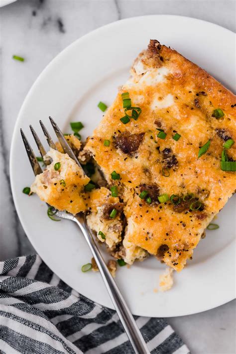 low-carb-sausage-breakfast-casserole-real-balanced image