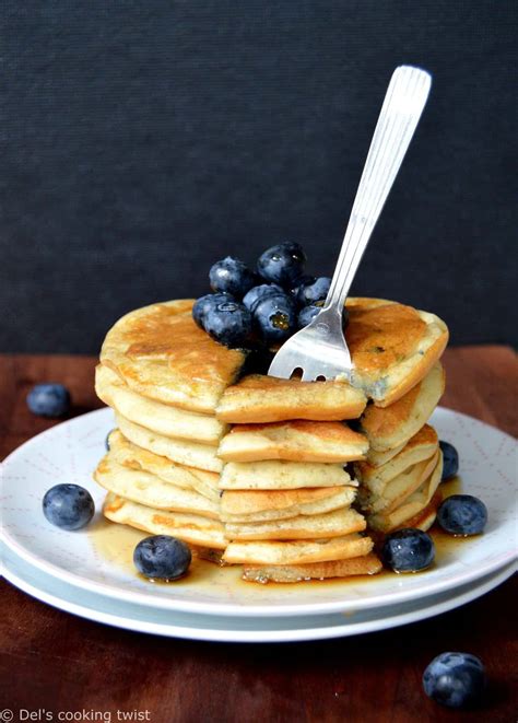 fluffy-greek-yogurt-blueberry-pancakes-dels-cooking-twist image