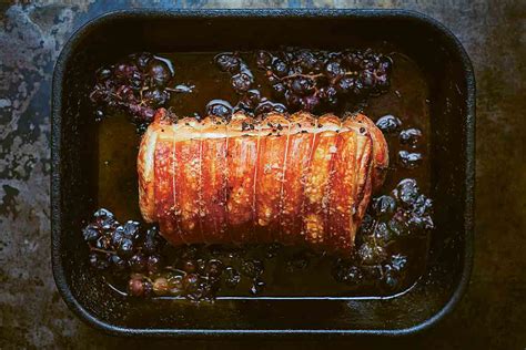 roast-pork-with-crushed-grape-sauce-leites-culinaria image