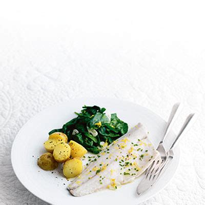 sea-bass-with-spinach-and-lemon-waitrose-partners image
