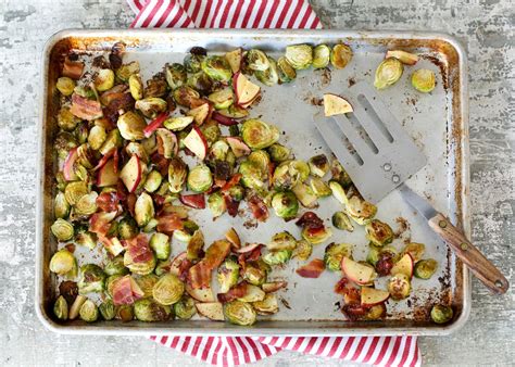 roasted-brussels-sprouts-with-apples-and-bacon image