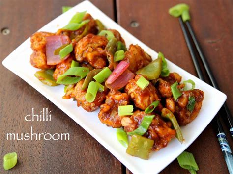 chilli-mushroom-recipe-hebbars-kitchen-indian-veg image