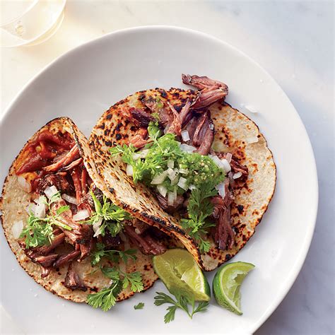 barbacoa-beef-tacos-with-two-sauces-recipe-food-wine image