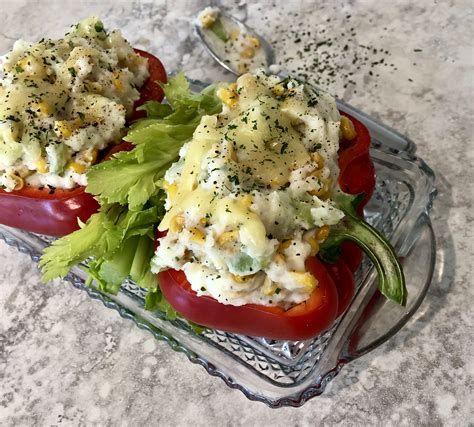 corn-potato-stuffed-red-bell-peppers-margaret image