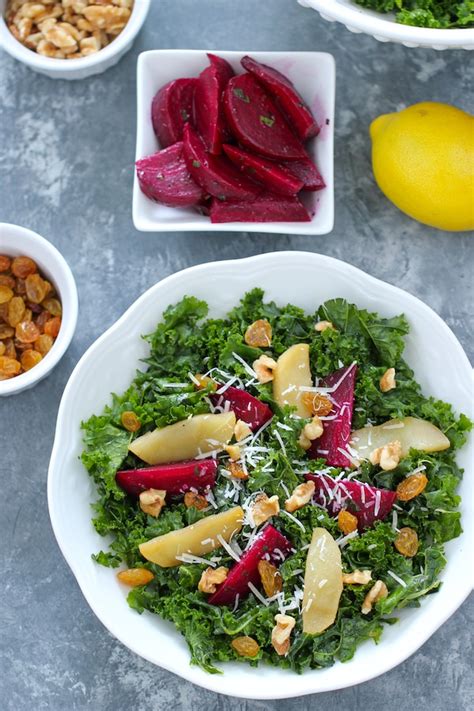 kale-salad-with-roasted-beets-olgas-flavor-factory image
