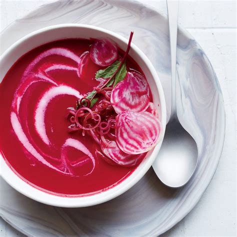 chilled-beet-and-green-apple-bisque-recipe-food-wine image