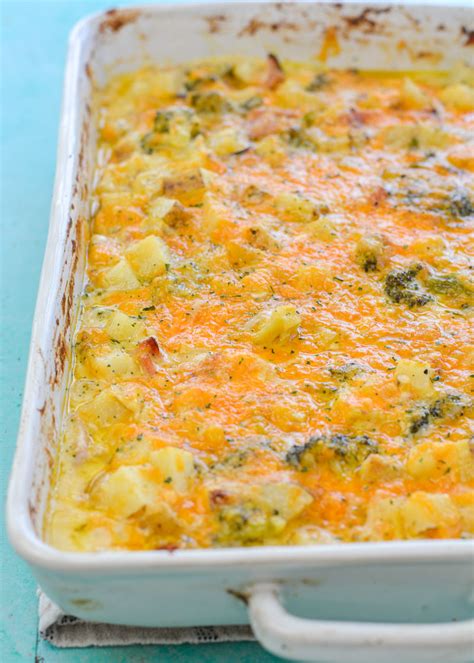 cheesy-potato-broccoli-and-ham-bake-maebells image
