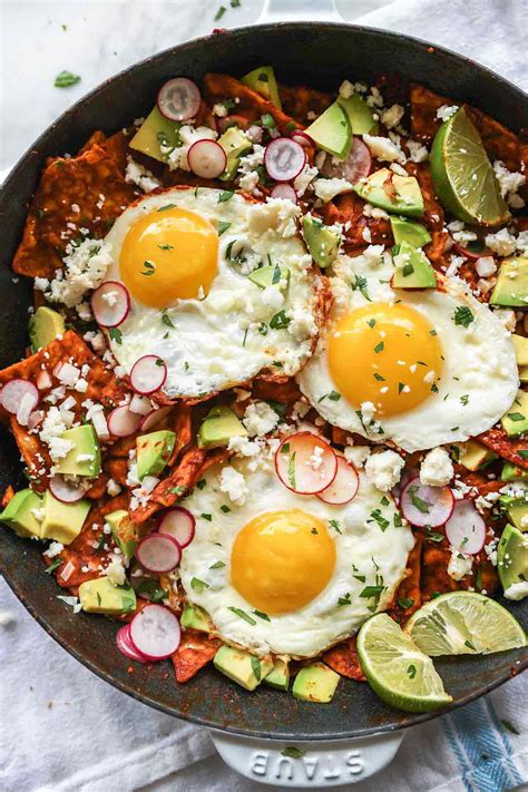 easy-chilaquiles-with-eggs-recipe-foodiecrush image