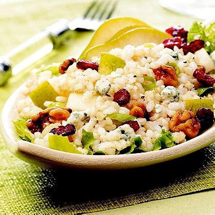 pear-walnut-rice-salad-with-blue-cheese-vinaigrette image