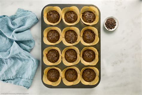double-chocolate-chip-muffins-recipe-no-spoon image