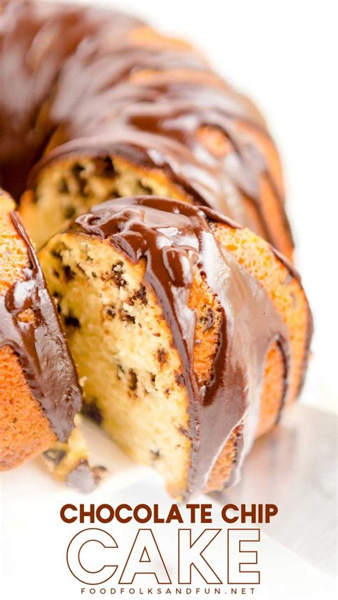 moms-chocolate-chip-cake-with-chocolate-glaze-food image