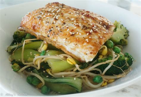 soy-mirin-glazed-halibut-with-asian-stir-fry-abbeys-kitchen image