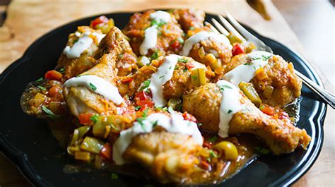 chicken-in-paprika-sauce-with-sour-cream-and-parsley image