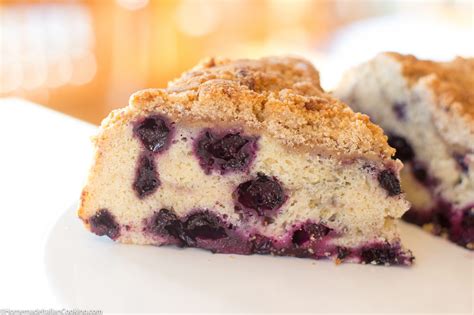 blueberry-crumble-coffee-cake-homemade-italian image
