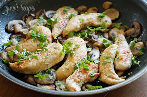 chicken-and-mushrooms-in-a-garlic-white-wine-sauce image