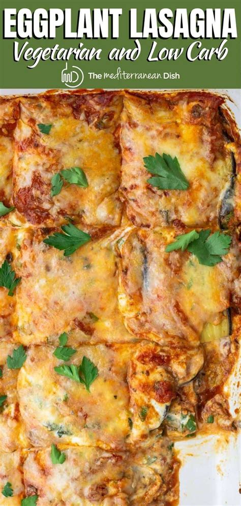 easy-eggplant-lasagna-recipe-vegetarian-low-carb-the image
