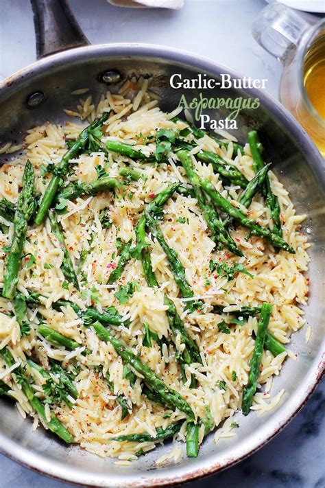garlic-butter-asparagus-pasta-recipe-diethood image