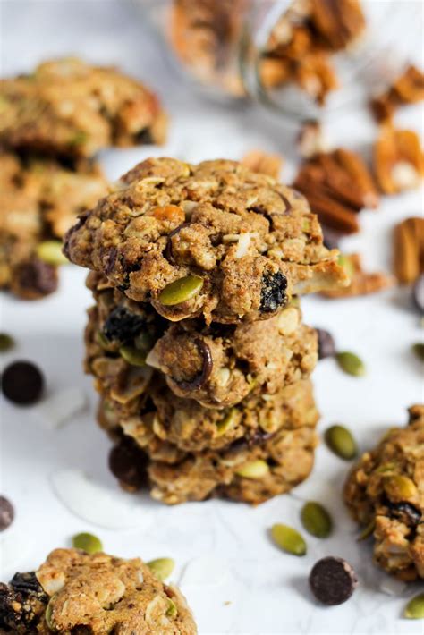 healthy-trail-mix-cookies-the-real-life-rd image