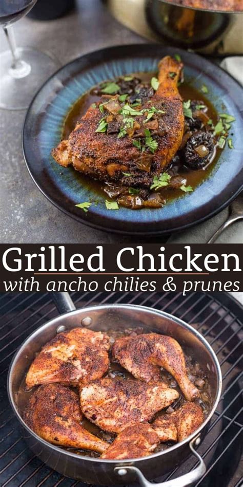 grilled-chicken-with-ancho-chilies-and-prunes-and-wine image