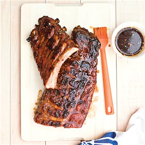 grilled-baby-back-ribs-sticky-brown-sugar-glaze image