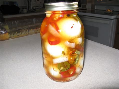 the-best-spicy-pickled-eggs-recipe-delishably image