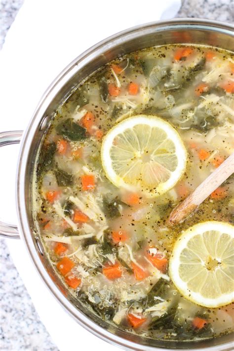 lemon-chicken-quinoa-soup-with-spinach-my image