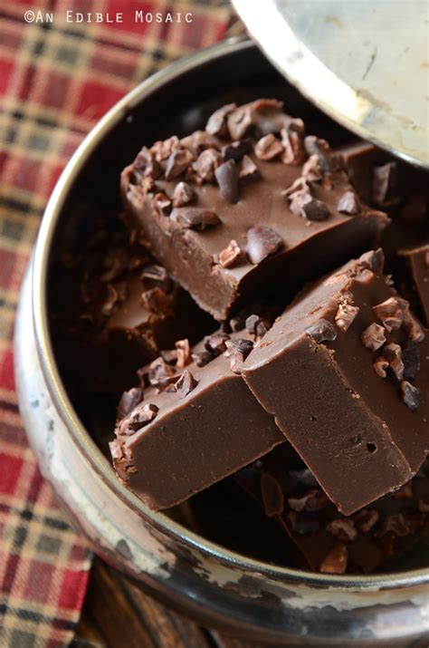 easy-mocha-fudge-with-cacao-nibs-an-edible-mosaic image
