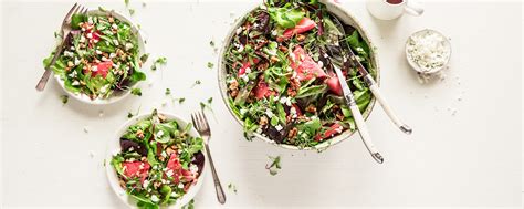 watermelon-and-fresh-goat-cheese-salad-recipe-vermont image