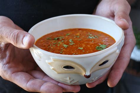 spicy-turkish-bulgur-red-lentil-soup-dish-n-the-kitchen image