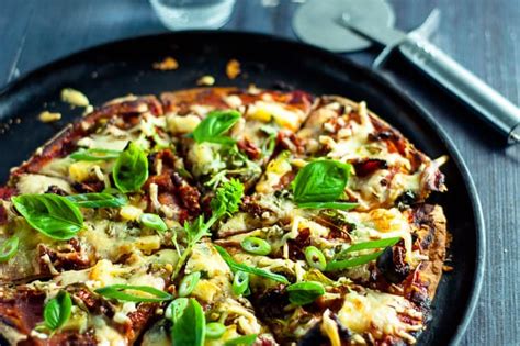 lebanese-bread-pizza-light-and-crispy-with-salami image
