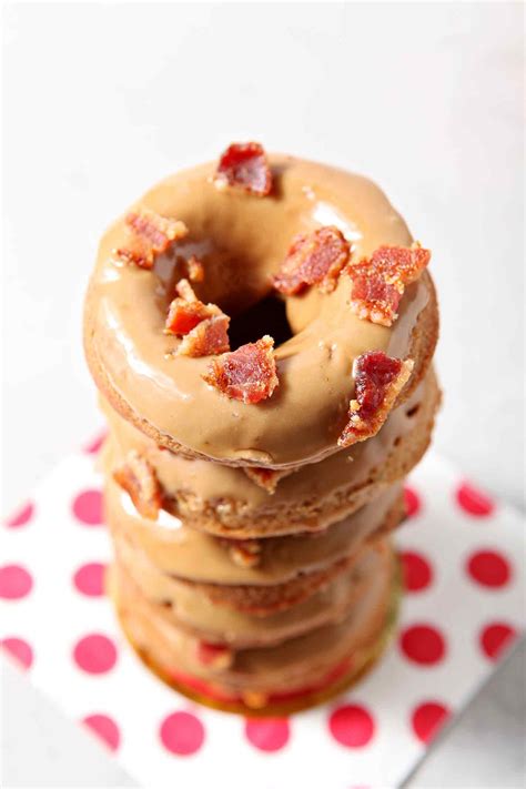 how-to-make-baked-maple-bacon-donuts-easy-donut image