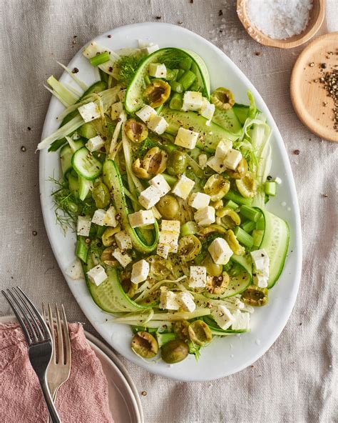 shaved-cucumber-and-fennel-salad-with-olives-and-feta image