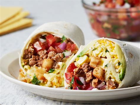 chorizo-potato-breakfast-burritos-food-network-kitchen image
