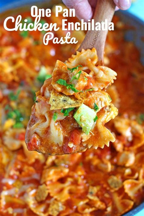 chicken-enchilada-pasta-30-minutes-video-sweet-and image