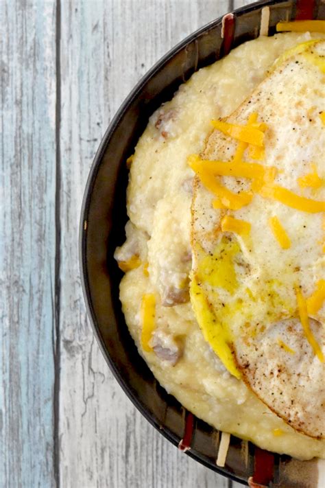sausage-egg-and-cheese-grits-a-kitchen-hoors-adventures image
