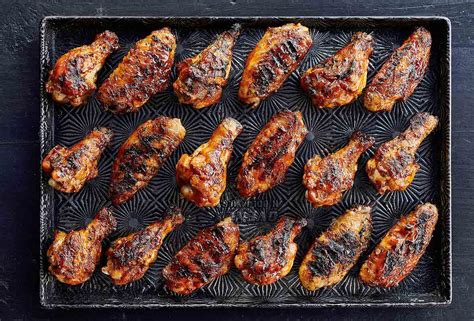 grilled-chicken-wings-maple-bourbon-sauce image