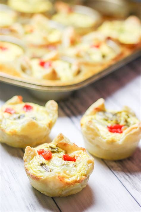 roasted-red-pepper-asparagus-mini-tarts-daily-dish image