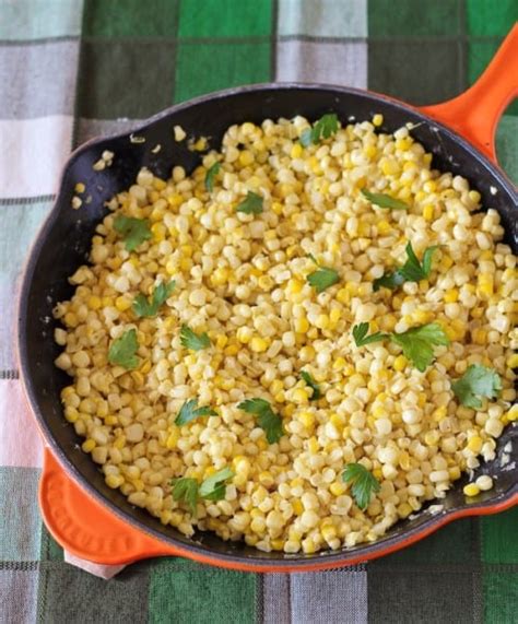 easy-sauted-fresh-corn-recipe-rachel-cooks image
