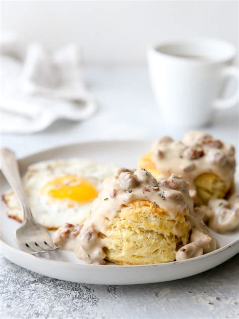 buttermilk-biscuits-with-sausage-gravy-completely image