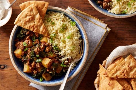 spiced-lamb-beef-tagine-with-couscous-pita-chips image