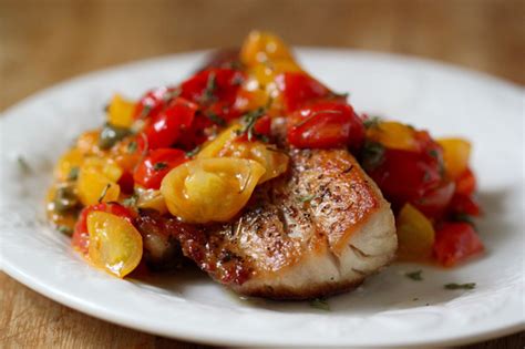 sauted-cobia-with-tomatoes-and-capers-the-foodie image