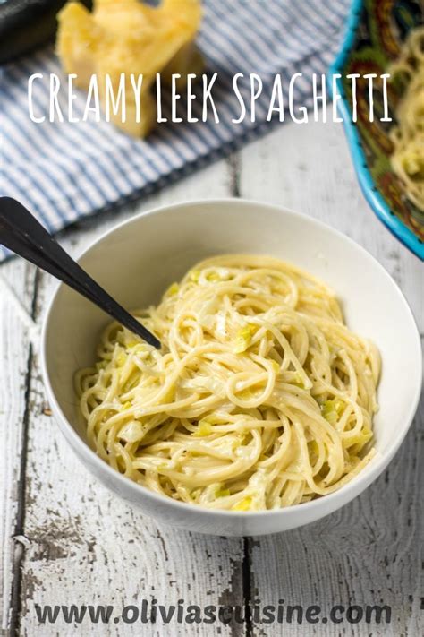 creamy-leek-spaghetti-olivias-cuisine image