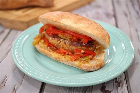 sausage-and-peppers-sandwich-pasquale-sciarappa image