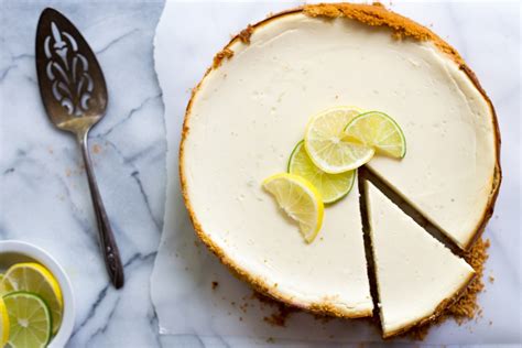 lemon-lime-greek-yogurt-cheesecake-gluten-free image