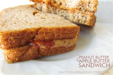 peanut-butter-and-apple-butter-sandwich-white image