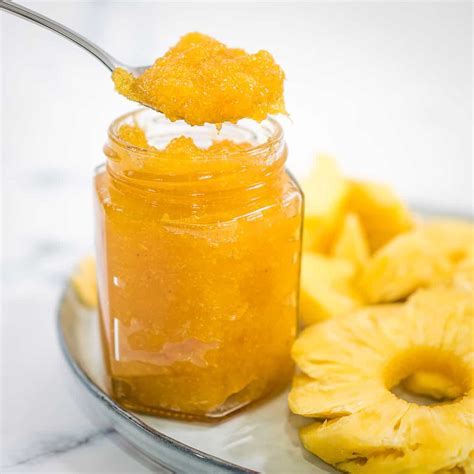 pineapple-jam-recipe-without-pectin-decorated image