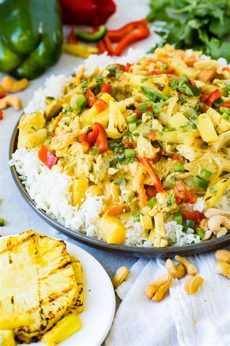 creamy-pineapple-coconut-chicken-curry image