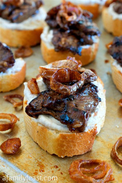 beef-crostini-with-horseradish-spread-a-family-feast image