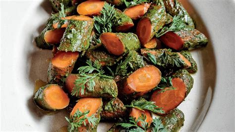 roasted-carrots-with-carrot-top-chimichurri-and-granola-today image