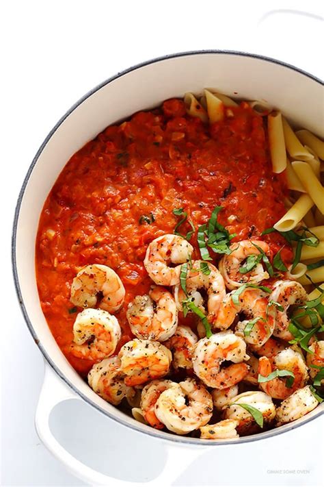 shrimp-pasta-with-creamy-tomato-basil-sauce-gimme image
